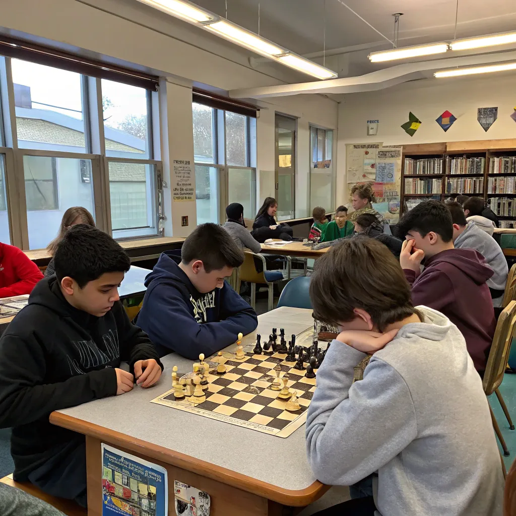 Chess class session